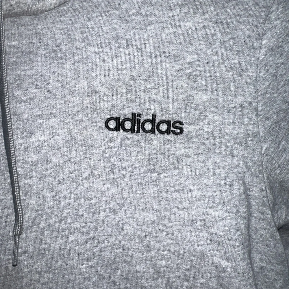 Adidas Essentials Fleece Pullover Grey Heather Men's Hoodie (FL0310) Size Medium